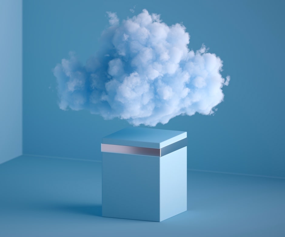 cloud coming out of box